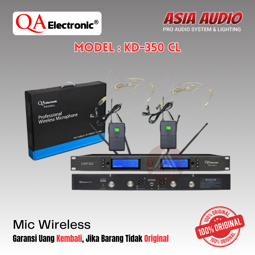 MIC WIRELESS QA ELECTRONIC HMD KD-350 CL