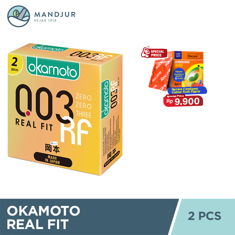 Kondom Okamoto 003 Real Fit 2 Pcs