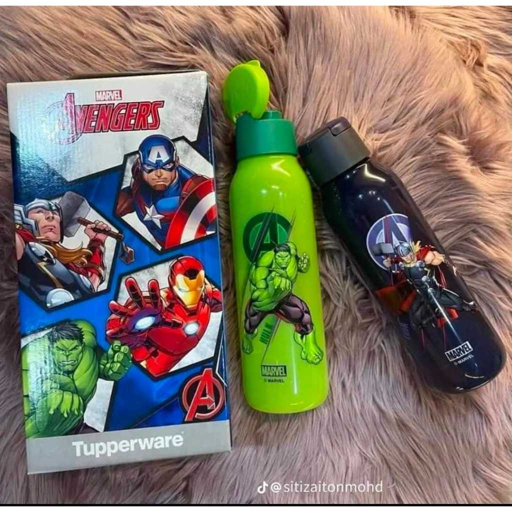 Eco flip 750ml Avangers botol tupperware