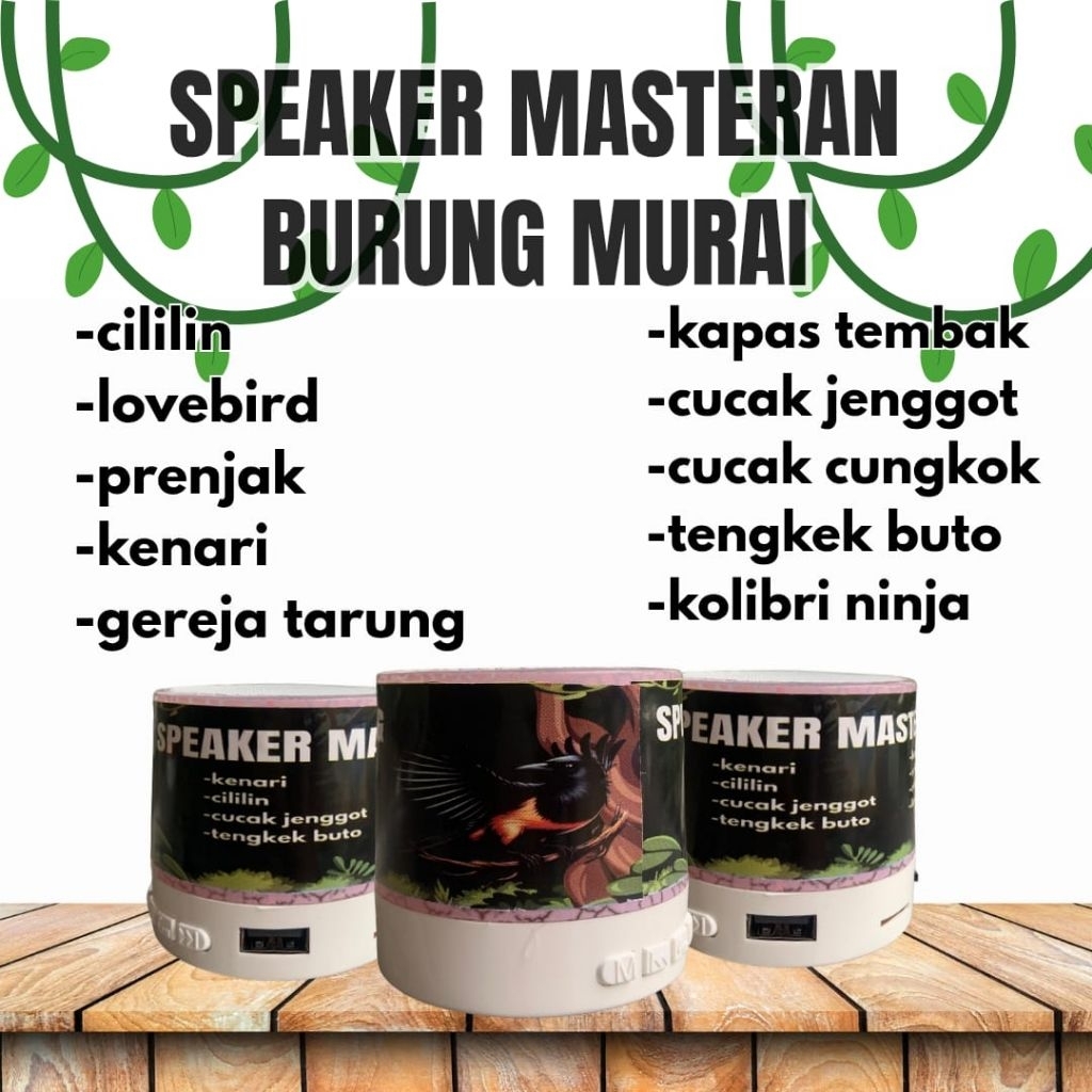 Mp3 speaker masteran khusus burung murai speaker masteran burung