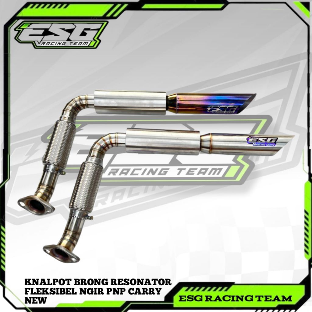Knalpot Brong Resonator Fleksibel Ngir PNP Mobil Carry new model Buang Samping Kiri