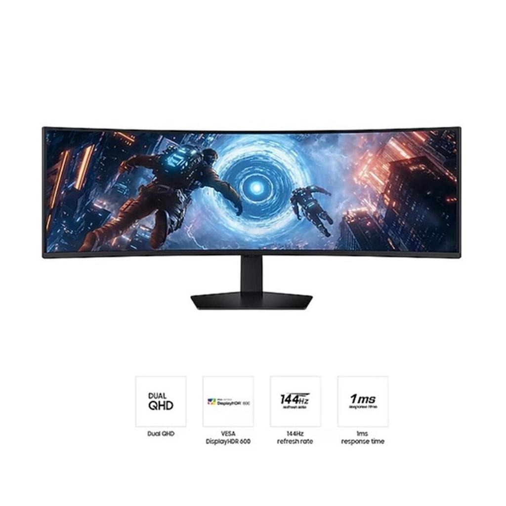 SAMSUNG ODYSSEY CURVED GAMING MONITOR 49 INCH G9 G91F IPS DQHD 1440P 1MS 144HZ HDR 10+ ERGONOMIC 1Y 