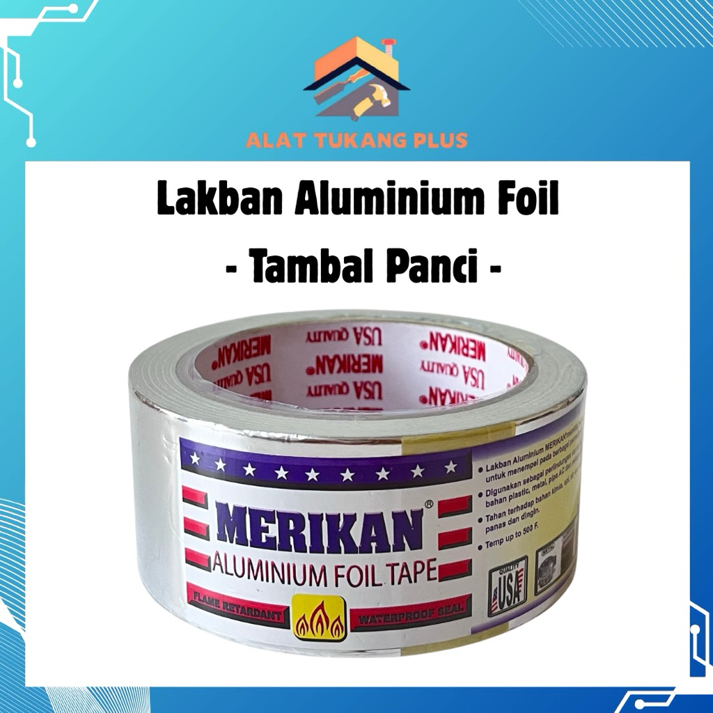 Lakban Aluminium Foil | Isolasi Tambal Aluminium Foil | Aluminium Foil Tape