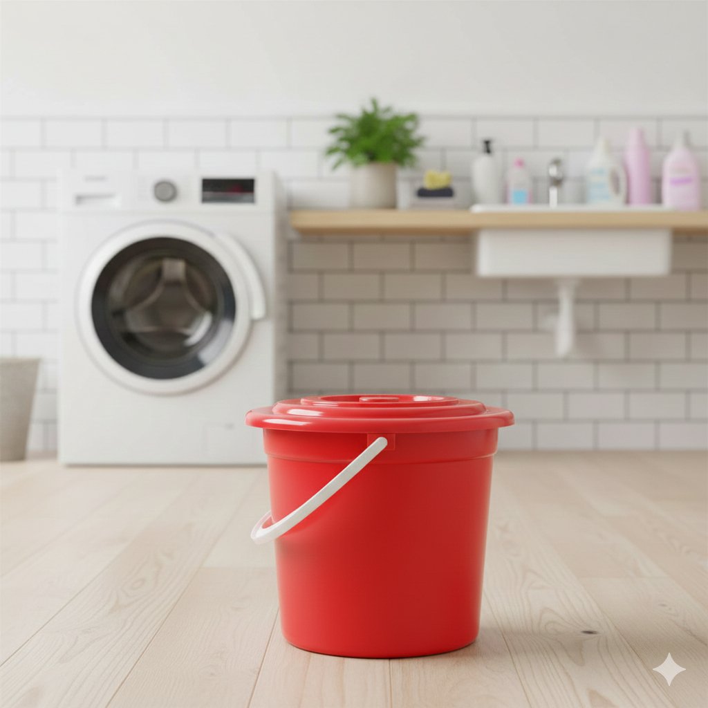 Timba Plastik 4 Galon + Tutup / Ember Plastik 4 Galon MULTIPLAST