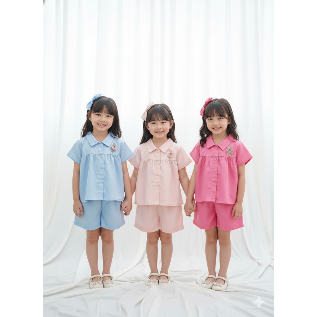 [ PAPAYUPA ] Setelan Kemeja Axela - Setelan Anak | Setelan Bayi | Baju Bayi | Setelan Baby | Baju Ba