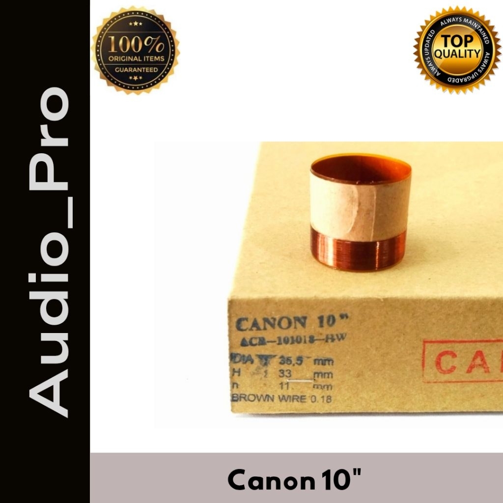 Spul Capton Voice Coil Speaker 10Inch Canon 35,5mm