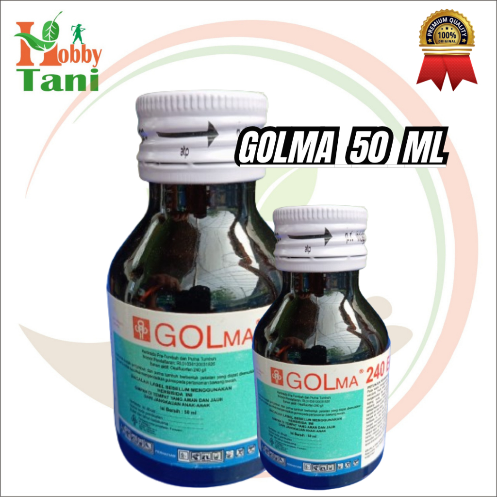 Golma 240 EC 50ml Herbisida kontak pra tumbuh untuk biji rumput agar tidak tumbuh