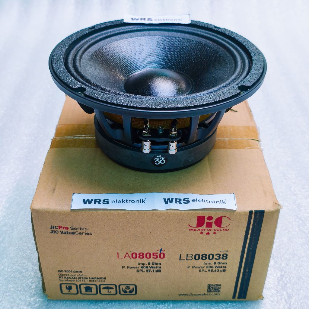 Speaker spiker 8" inch JIC LA 08050 impedance 8ohm 400watt