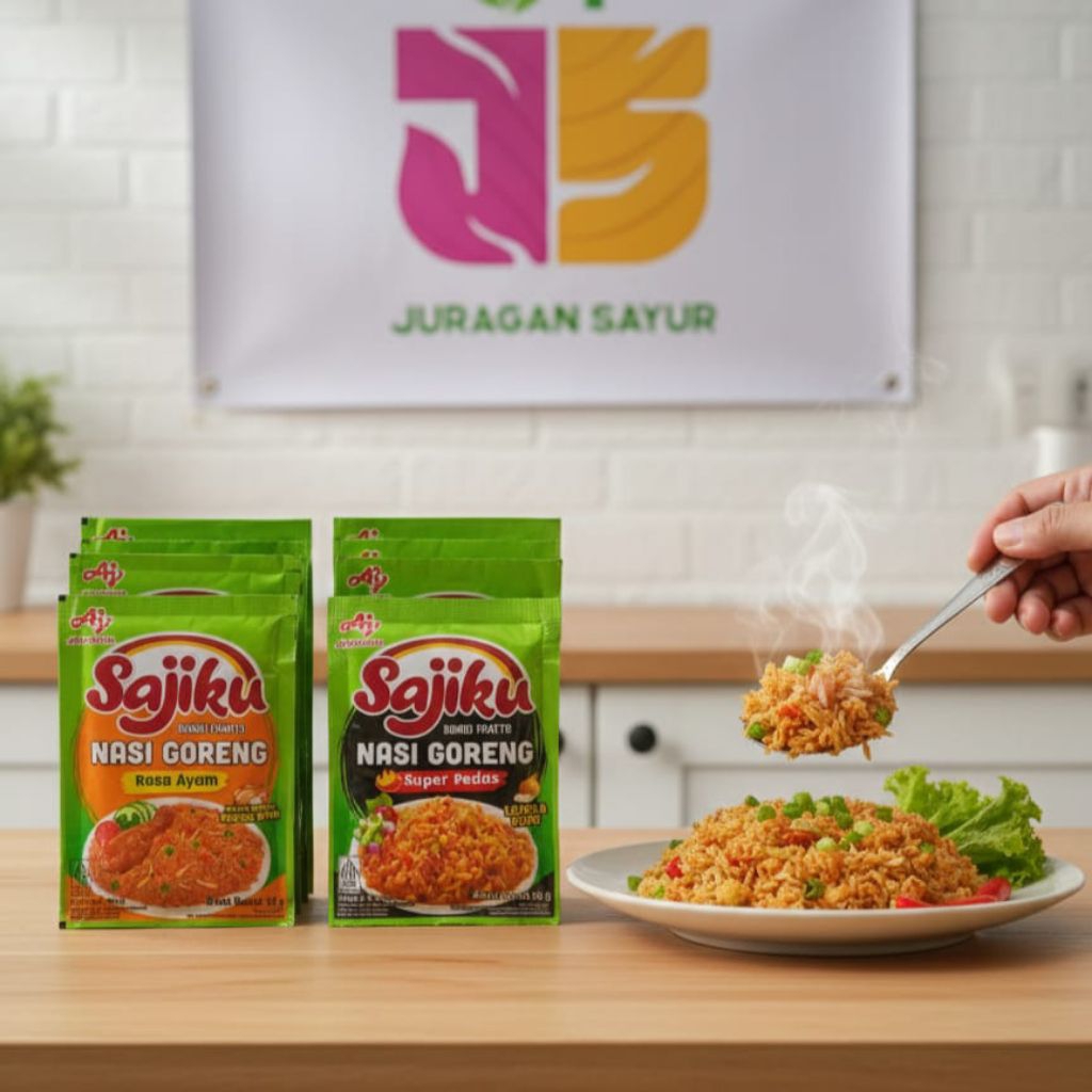 Sajiku Bumbu Nasi goreng Rasa ayam Goreng & Super pedas 1Renceng 10Pcs