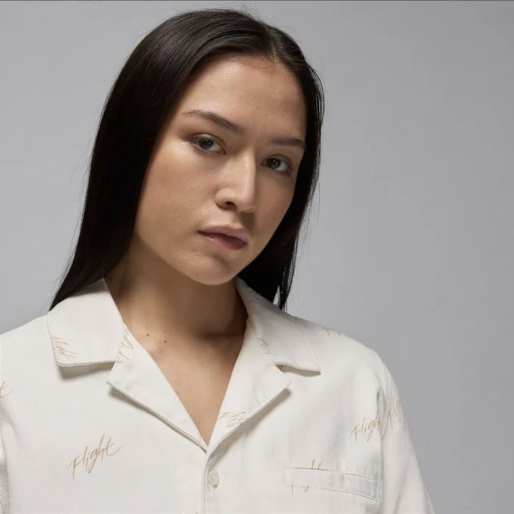 KEMEJA WANITA ORIGINAL WOMEN JORDAN WOVEN TOP SHIRT