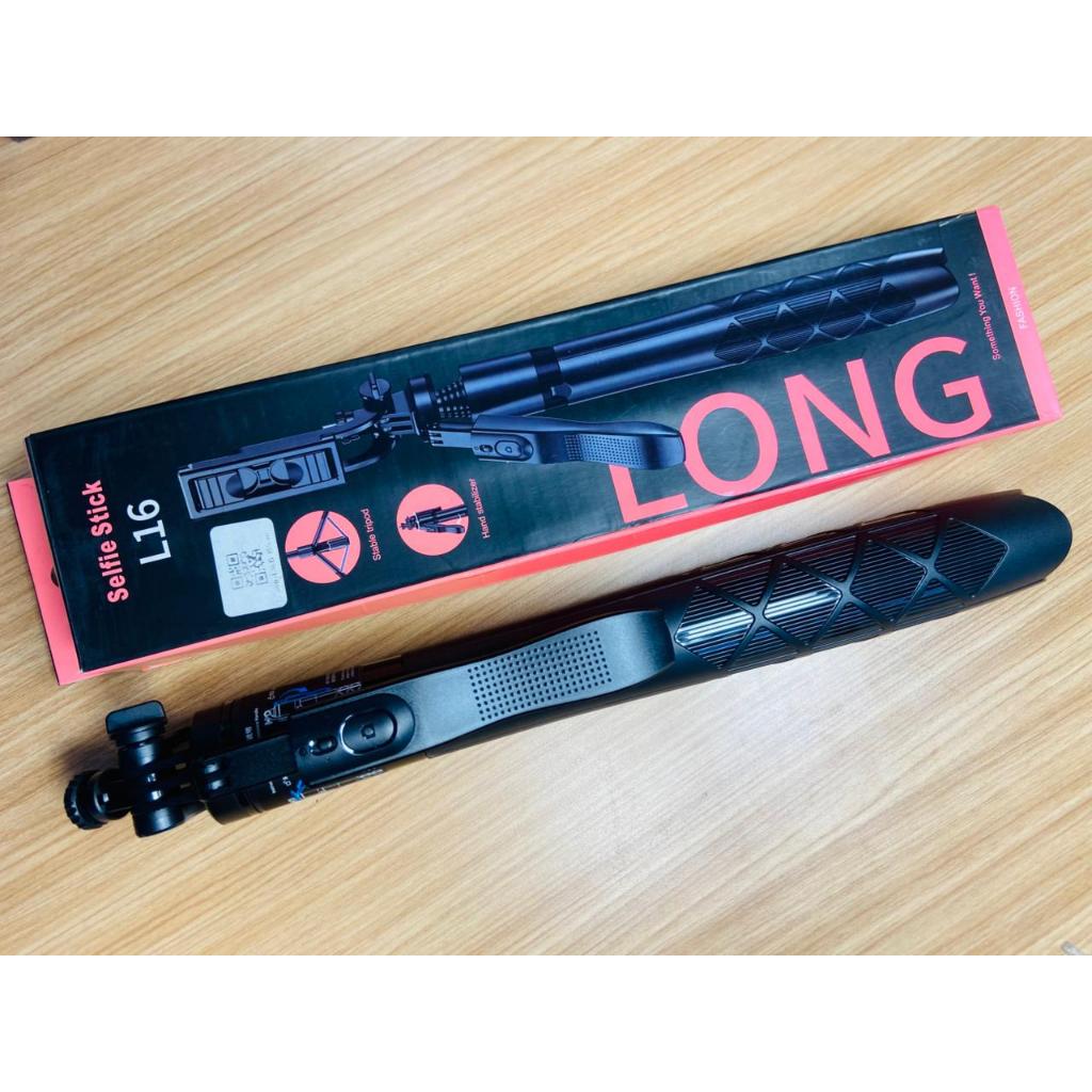 SELFIE STICK L16 Tripod Bluetooth Selfie Stick Remote Tripod HP Kamera DSLR Tongsis/ Tripod murah / 