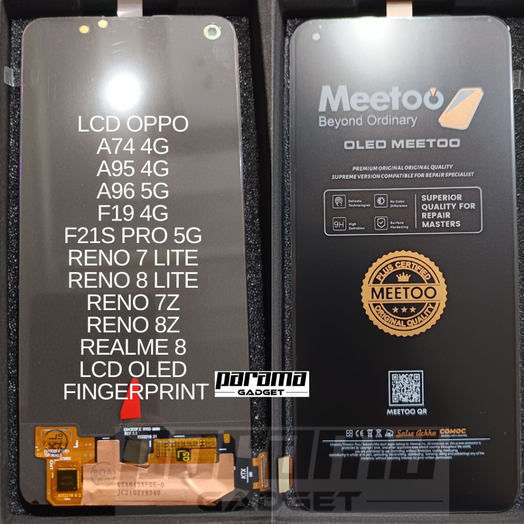LCD OPPO A74 4G A95 4G A96 5G F19 4G F21S PRO 5G RENO 7 LITE RENO 8 LITE RENO 7Z RENO 8Z REALME 8 TO