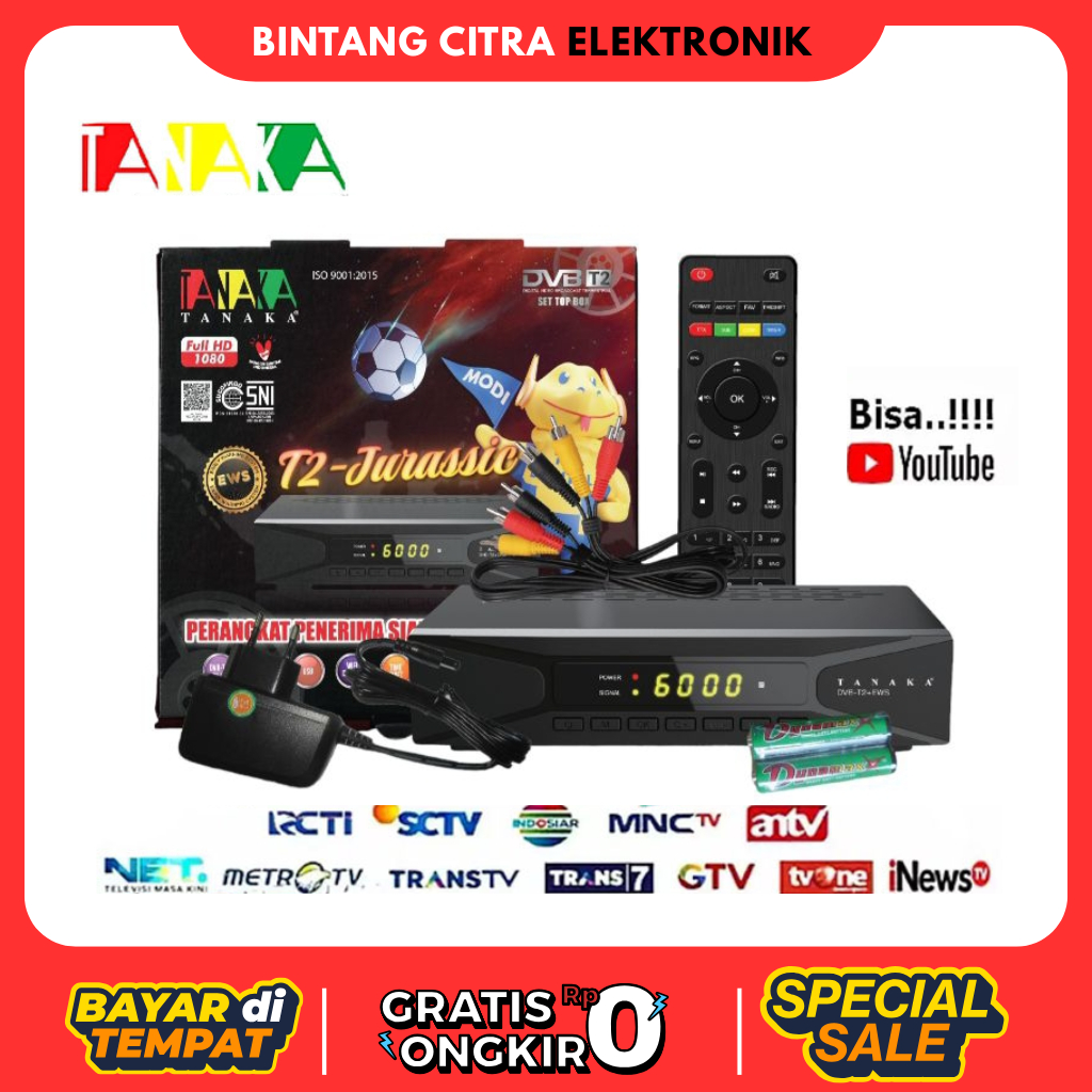[COD READY] stb / set top box tanaka jurassic body besi /stb tanaka jurasic / stb jurasic metal dvb 
