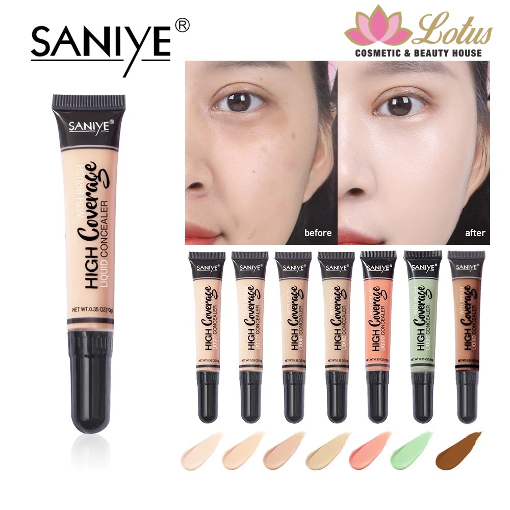 SANIYE 12 Warna Wajah Concealer Krim Foundation Blemish Cream Face Kosmetik R1072
