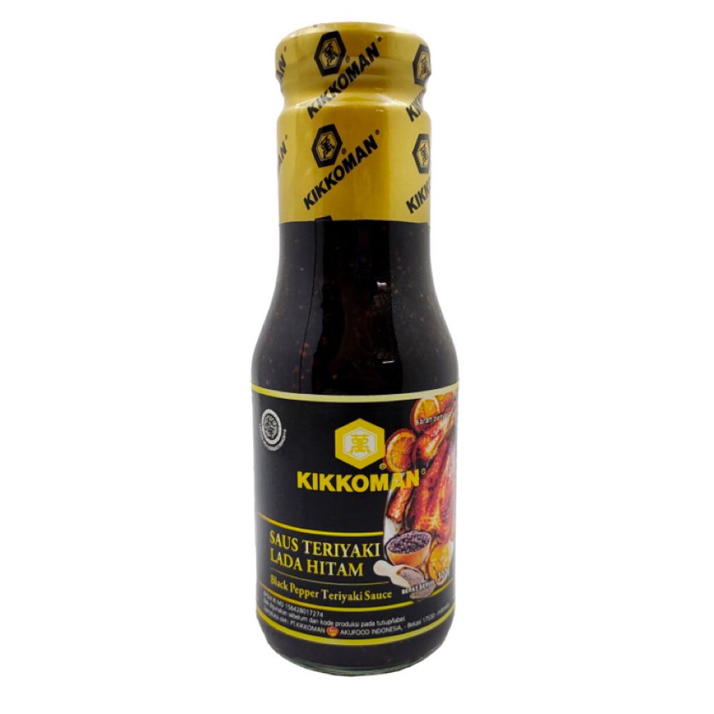 saus teriyaki lada hitam 300g kikkoman