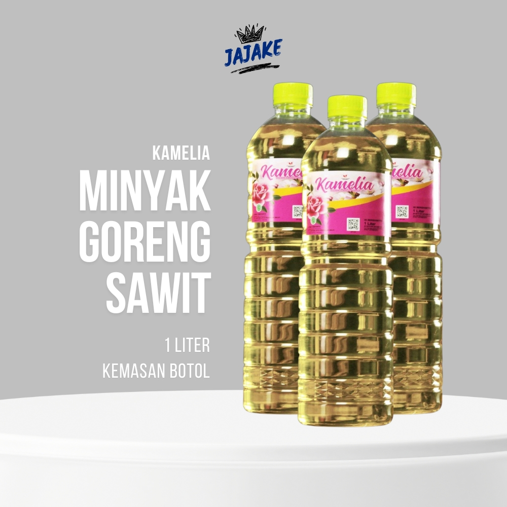 JAJAKE - Kamelia Minyak Goreng Sawit - 3 x 1 Liter (Kemasan Botol)