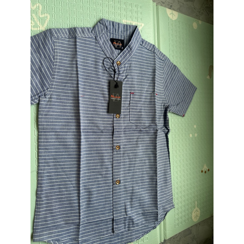 kemeja garis anak laki