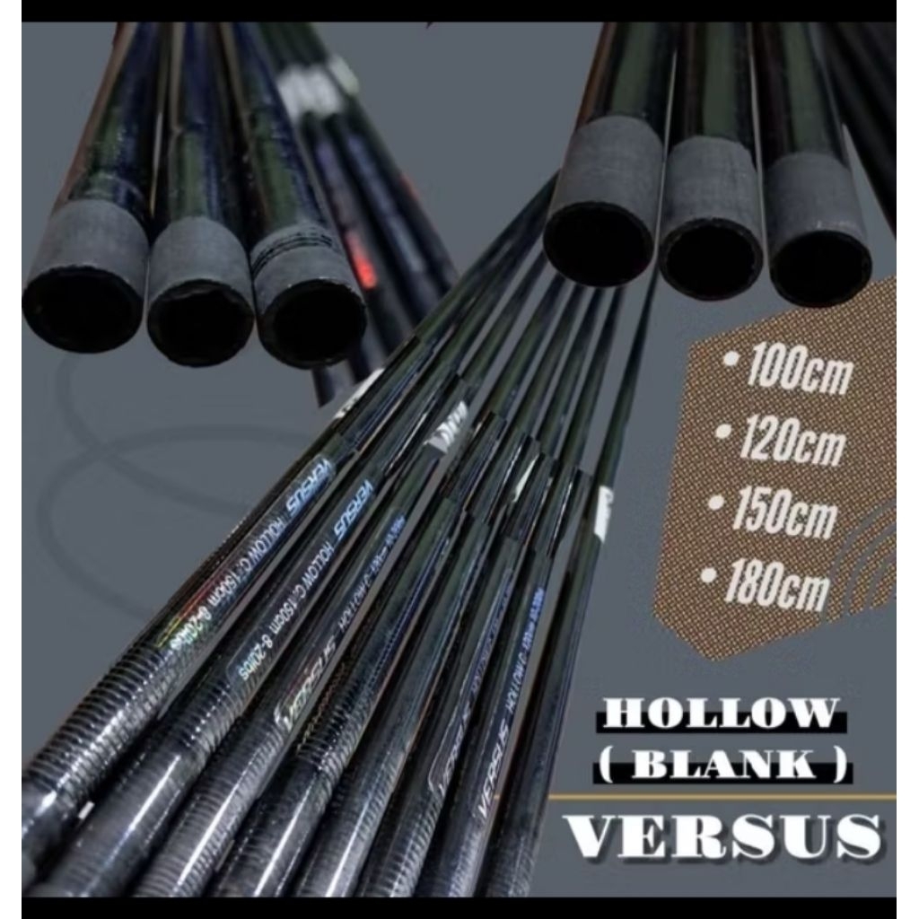 Bahan Joran Blank Karbon Versus 90/100/120/150/180cm