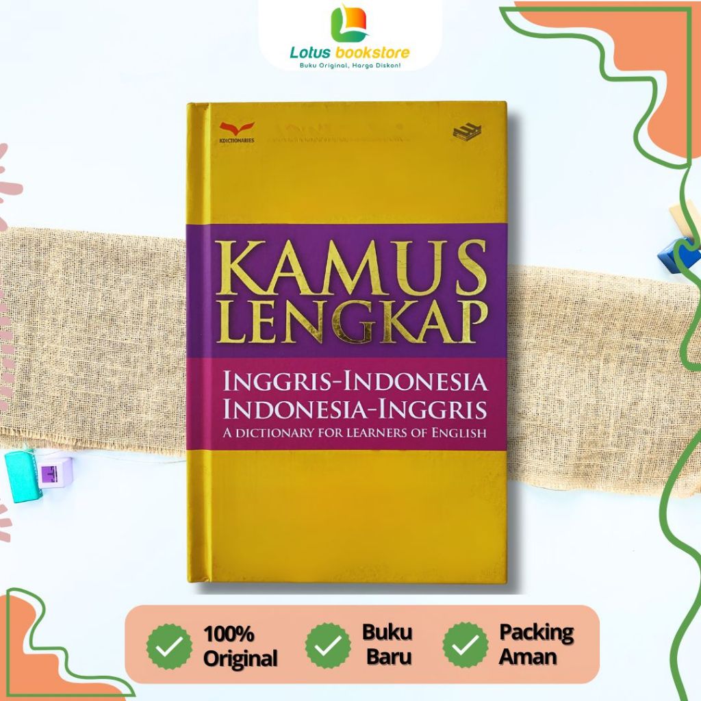 Kamus Lengkap Inggris - Indonesia - Penerbit Erlangga - Original