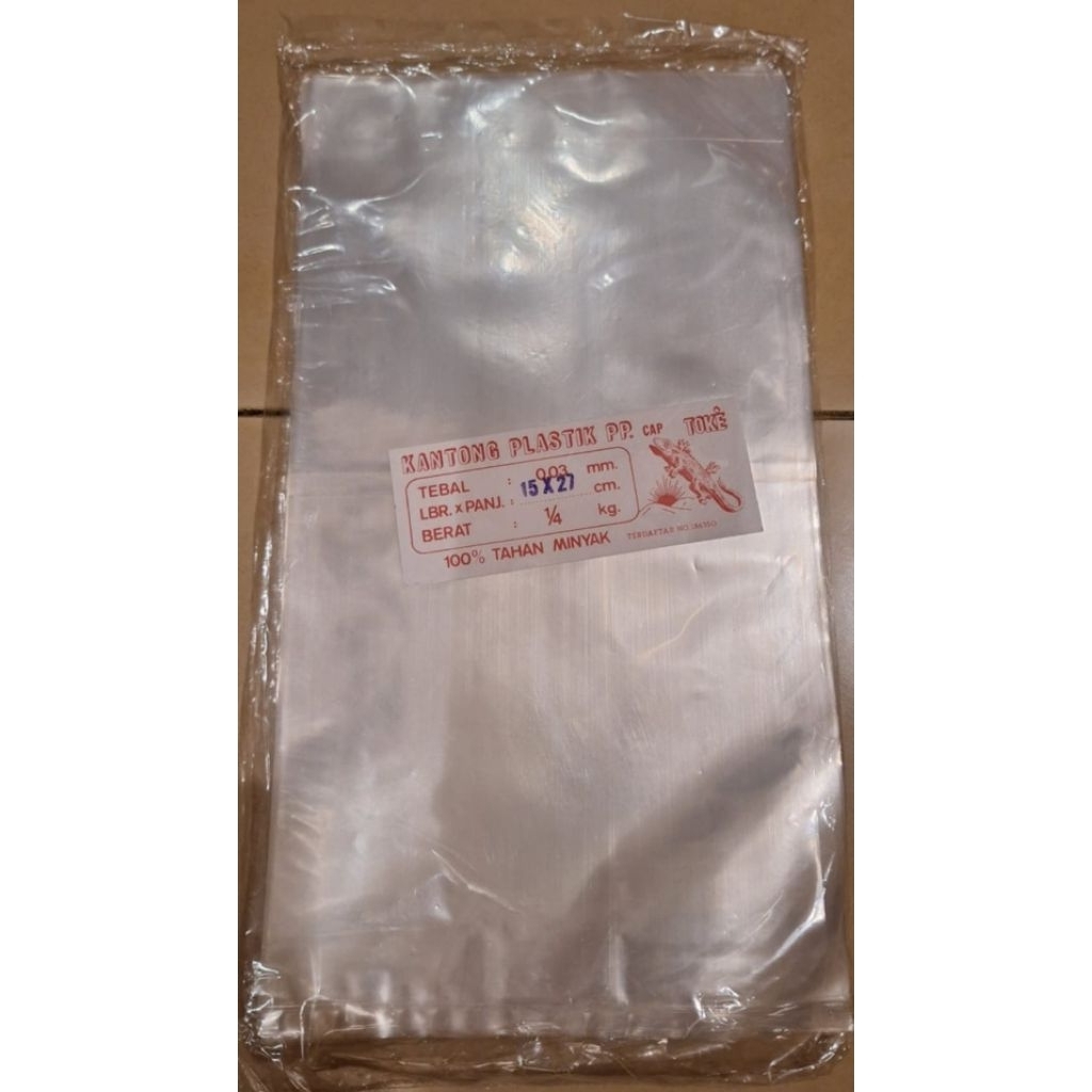 Plastik PP 15 x 27 Cap Toke