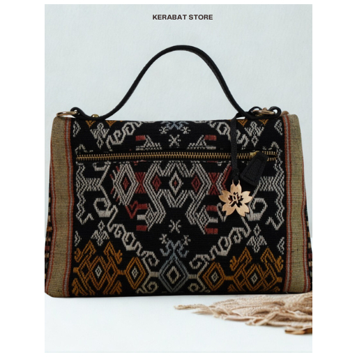 RIZ BATIK - TRIA TAS TENUN MOTIF BATIK - TAS PREMIUM WANITA, SLINGBAG, HANDBAG, TAS WANITA, TAS SELE