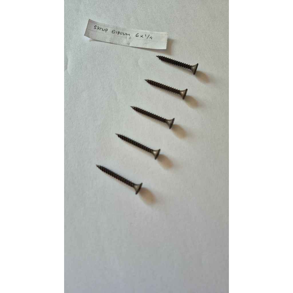 Sekrup Gipsum 3 cm 6x1 1/4 Gypsum / Drywall Screw Scrup Gypsum 3 cm 4 cm