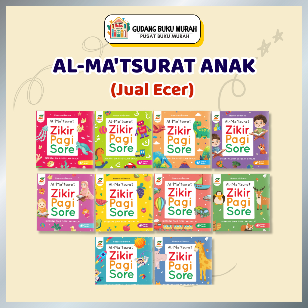 ZiyadBooks - (Ecer Satuan) Al-Matsurat Anak Zikir Pagi Sore Buku Zikir Setelah Shalat