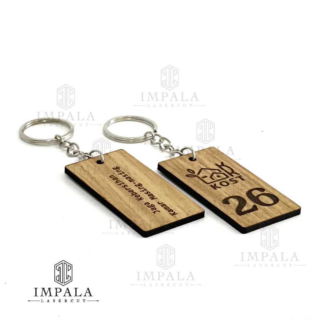 Jaydening Gantungan Kunci Kayu Hotel / Guest House / Kost / Penginapan / Ganci / Ganci Loker /