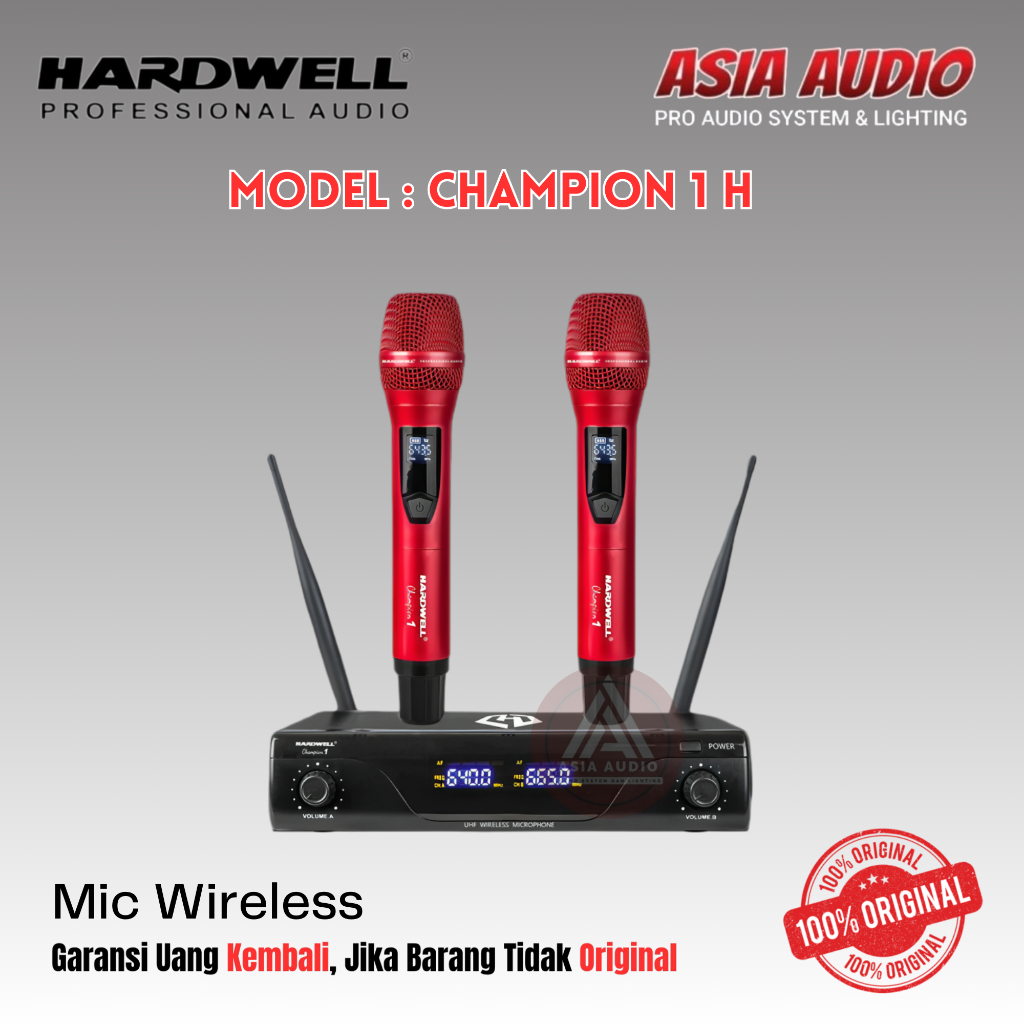 MIC WIRELESS HARDWELL CHAMPION 1 HANDHELD