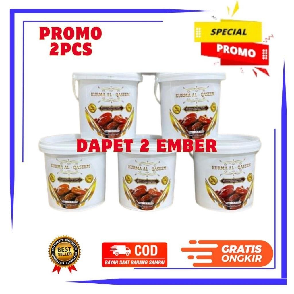 Kurma Al Qaseem Ember 500gr / Kurma Al Qaseem Ember 500gr | KURMA AL QASEEM PREMIUM PAKET 2 EMBER 1K