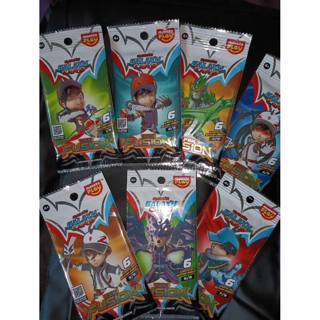 Boboiboy Monsta Galaxy Card Pek Fusion
