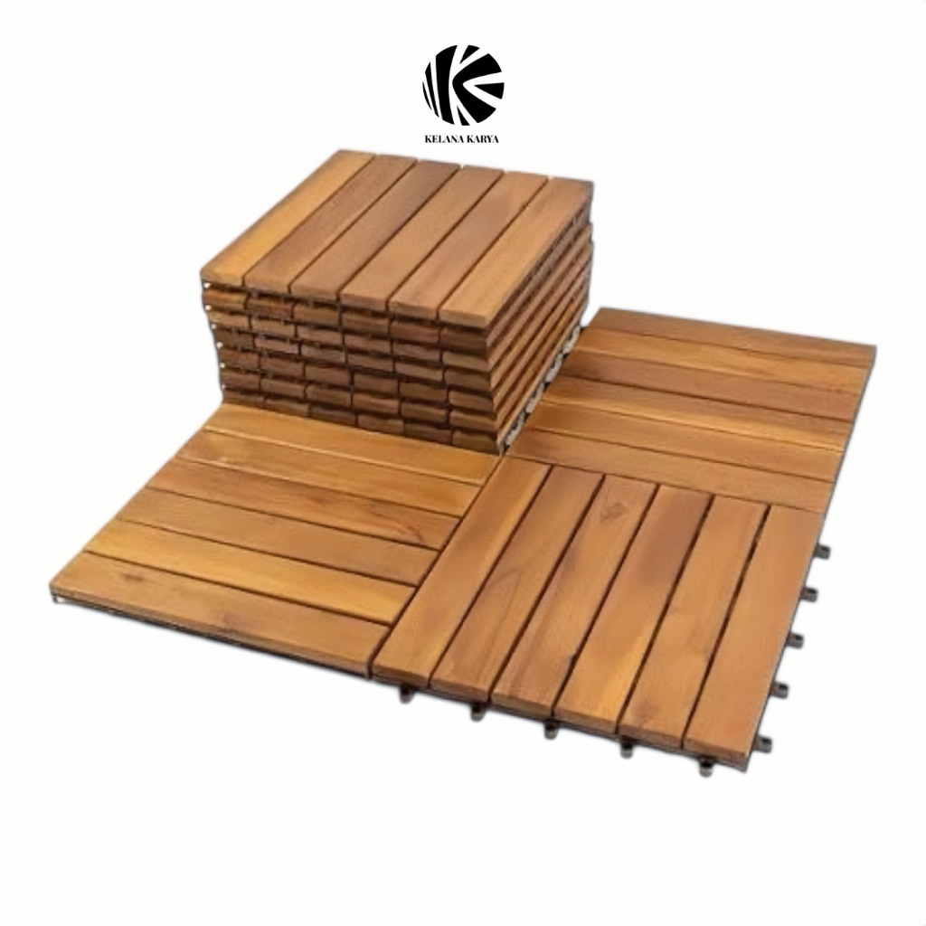 Parkit Kayu Lantai / Parkit Lantai Kayu Jati / Parkit Termurah Kualitas Export | AOSHI