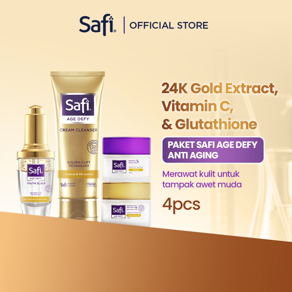 Paket Starter Safi Age Defy Anti Aging - Merawat Kulit Tampak Awet Muda