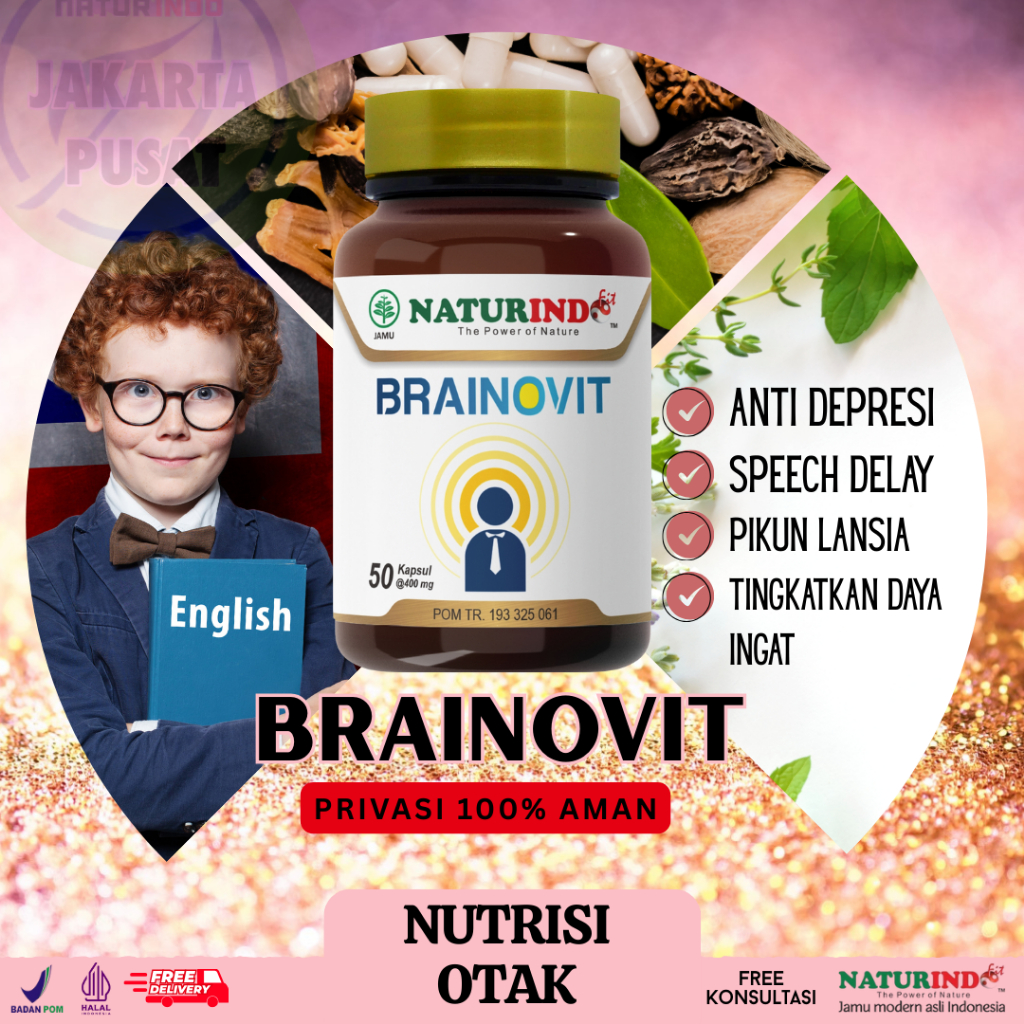 Brainovit Naturindo Multivitamin Obat Vitamin Otak Anak Umur 4 5 6 710 Tahun Daya Ingat Speech Delay