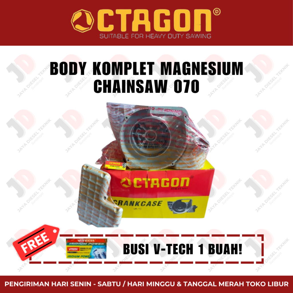 Body Komplet Magnesium Chainsaw 070 Original Merek Octagon