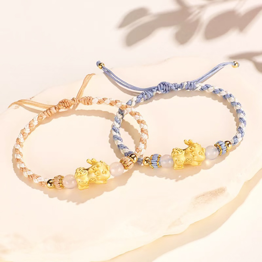 Gelang Tali Buatan Tangan Lucky Pixiu, Hadiah Gelang Yang Aman Dan Bahagia