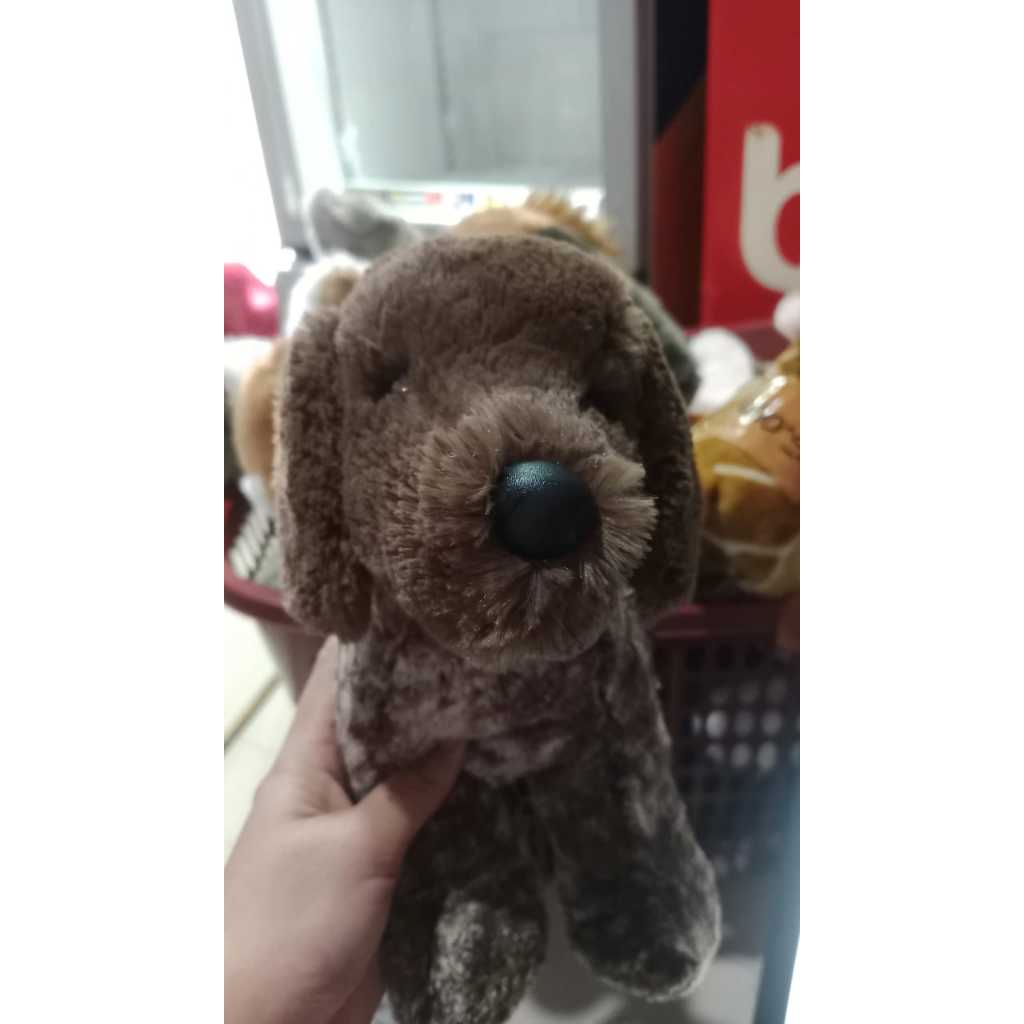 Boneka Douglas Dog Coklat Putih