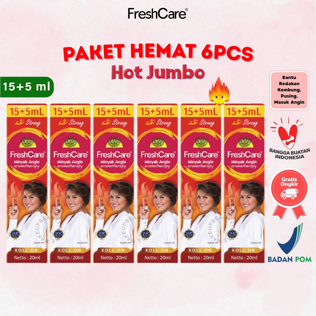 [PAKET 6PCS] FRESHCARE / FRESH CARE Hot Jumbo 15+5 ml