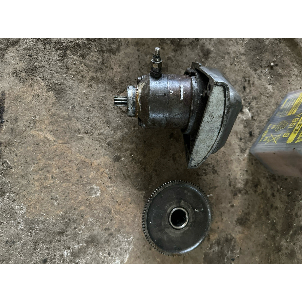 dobel stater elextrik  pengantar YAMAHA V80 ROBOT exelent v 80 bagong