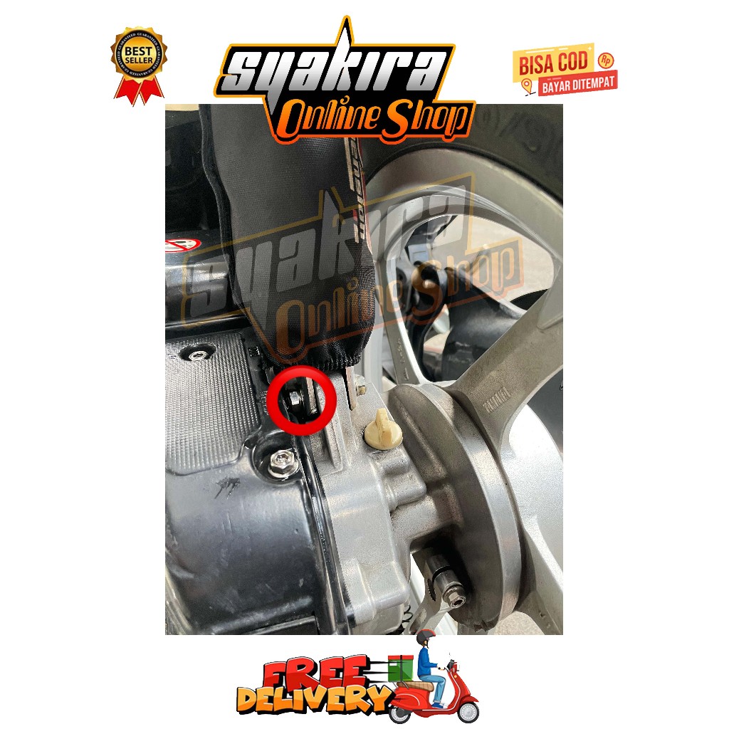 BAUT SHOCK BELAKANG ( 1 BAUT ) MIO SMILE SPORTY SOUL FINO KARBU TAHUN 2003 - 2011 OLD MODEL 2 KUNCI 