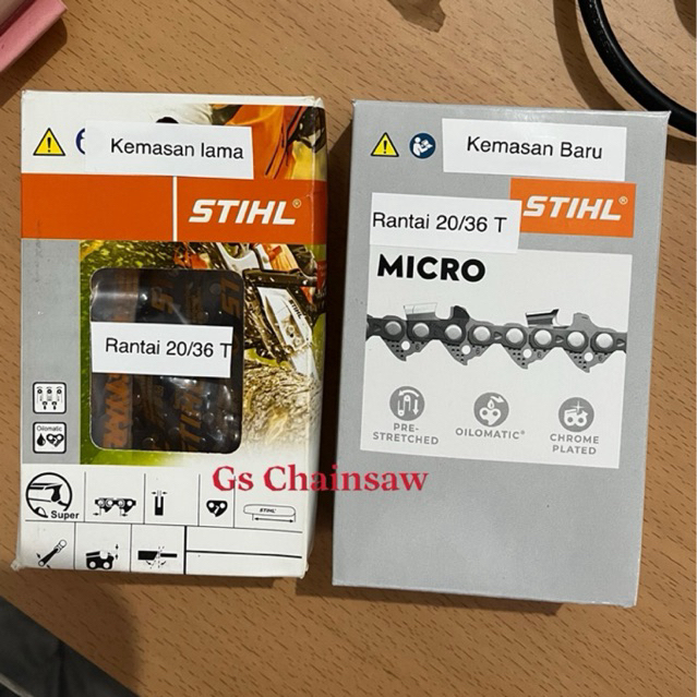 Rantai Bar Stihl 20"/36T.Rantai Bar Senso/Sinso Stihl 20 inch 36 Mata