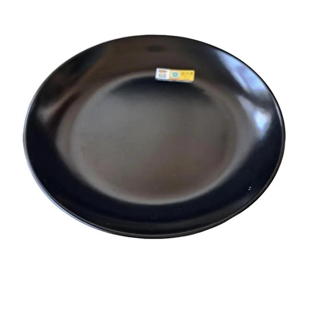 Piring Bulan 9" 23cm Hitam Melamine  - Golden Dragon P1009
