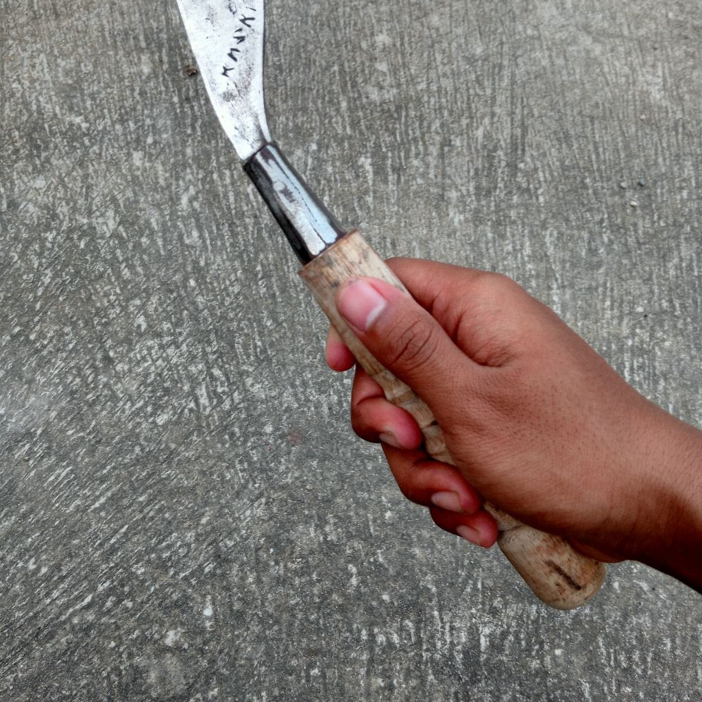 Arit Pemangkas Rumput Baja Putih