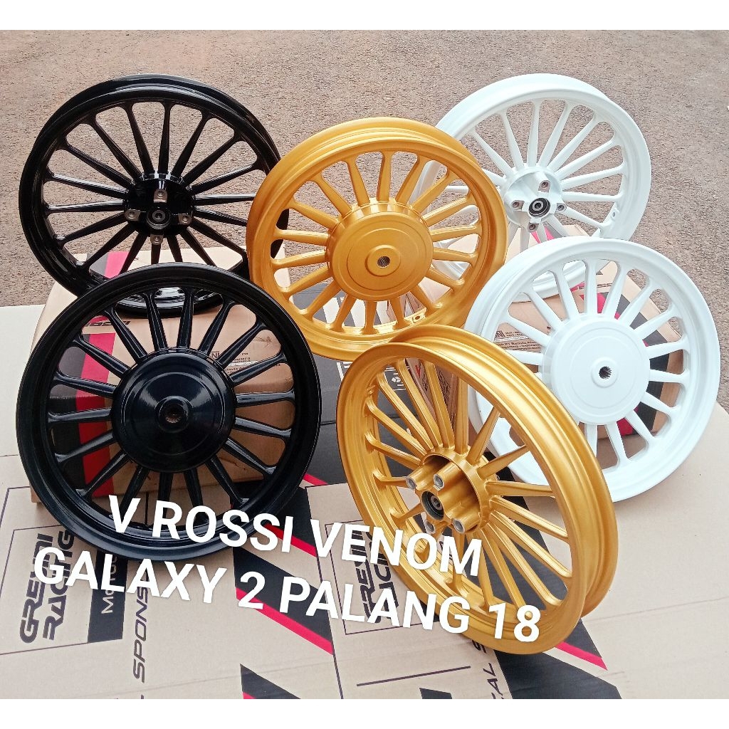VELG/PELAK RACING V ROSSI VENOM GALAXY 2 PALANG 18 MODEL COPY DAYTONA PNP MIO SPORTY MIO SOUL MIO SM