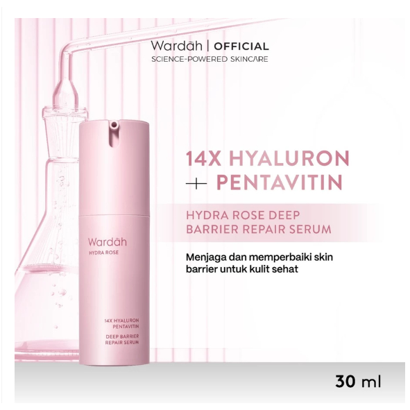 WARDAH Hydra Rose 14X Hyaluronic Pentavitin Deep Barrier Repair Serum