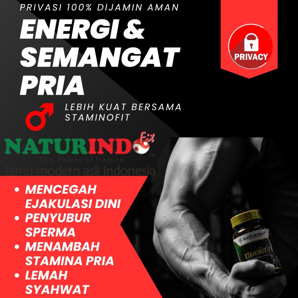 Staminofit Naturindo Membantu meningkatkan Vitalitas Pria