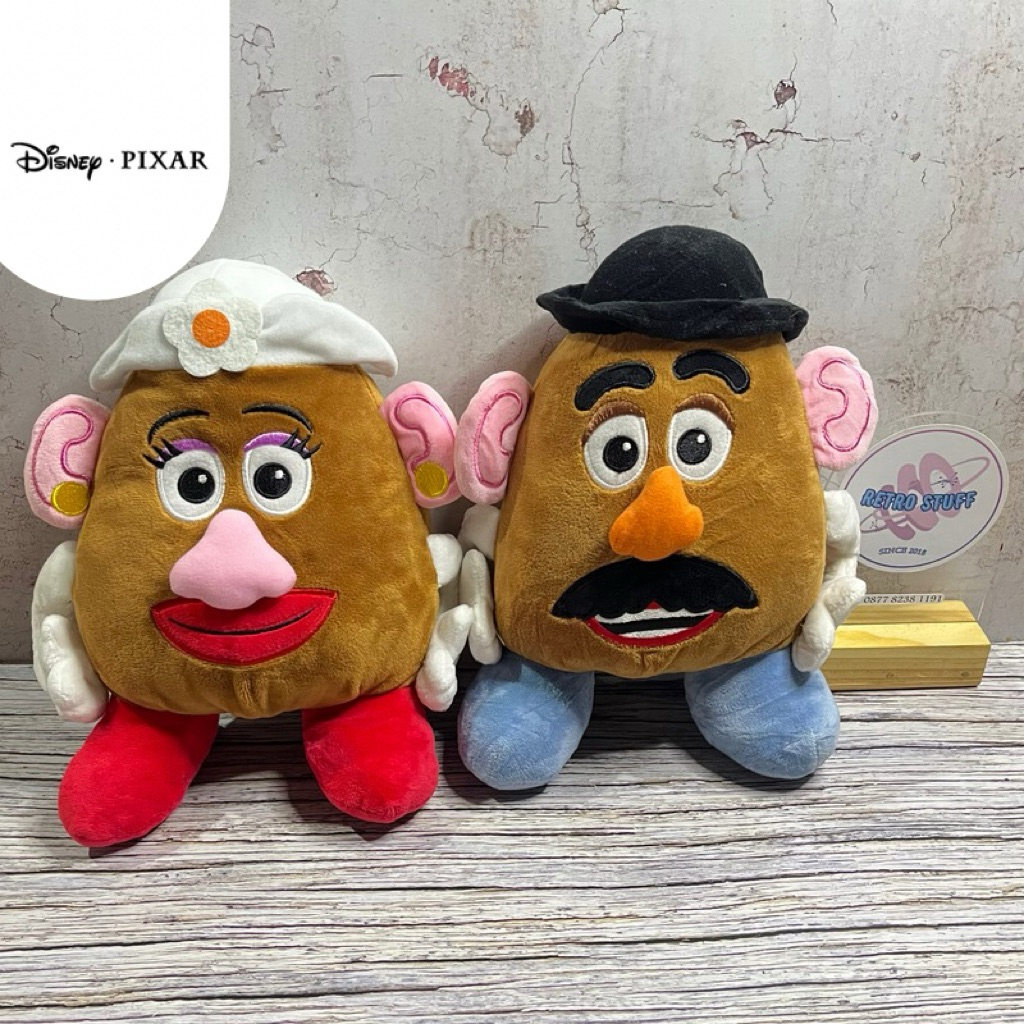 Boneka Set Disney Mr & Ms Potato Toy Story 28 Cm Original Disney Pixar