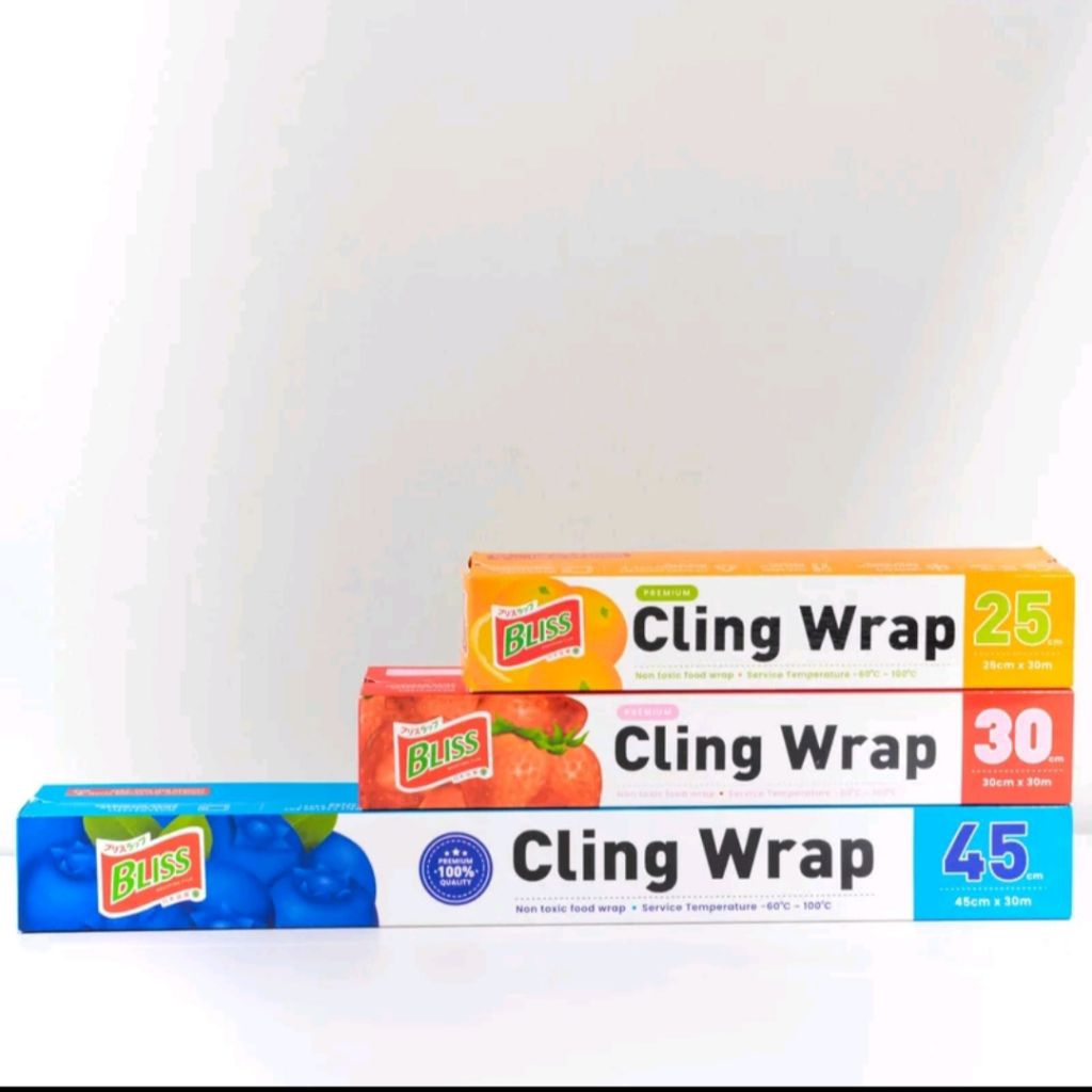 Plastik Wrapping Uk 25cm x 30m / 30cm x 30m / 45cm x 25m / 38cm x 15m, Plastik Wrap, Plastik Pembung