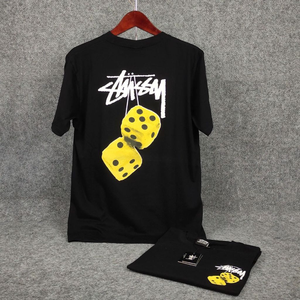 NEW ‼️ STUSSY T-Shirt Branded Premium Kaos Distro Lengan Pendek 100% Cotton Combed 24S Bordir Aplika