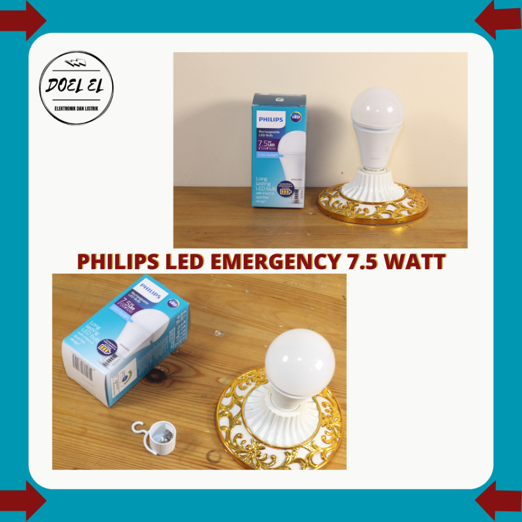 LAMPU LED EMERGENCY PHILIPS 7.5 WATT | LAMPU PHILIPS RECHARGEABLE